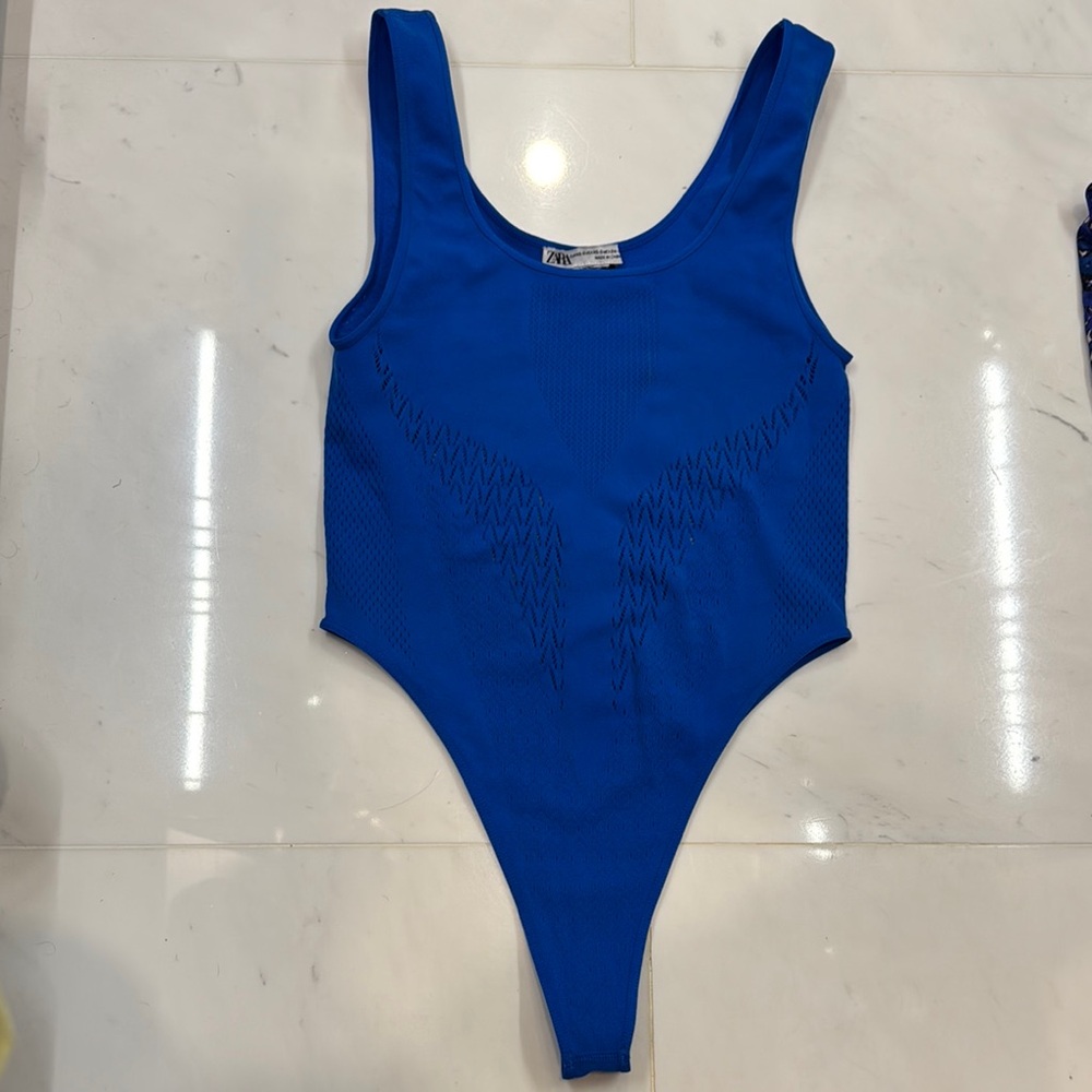 Zara Blue Bodysuit limited edition